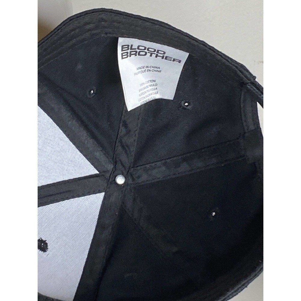 BLOOD Brother Logo Baseball Cap in Deep Black - Picture 6 of 9
